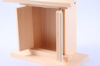 Amazon | 木曽桧神棚「お守り宮：ちいさな祠（ほこら） 」〈巾